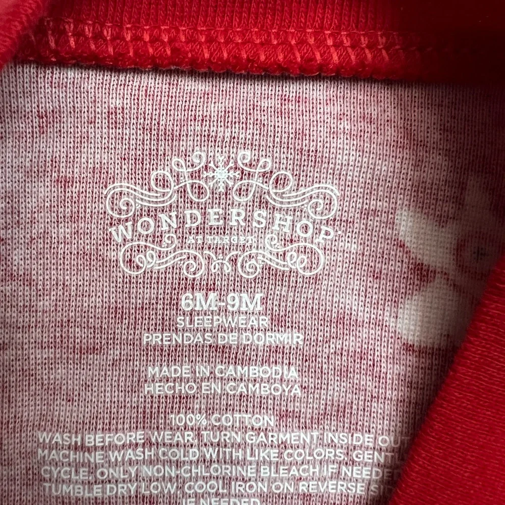 Target Bullseye Wondershop Baby Sleep N’ Play Microfleece Onesie - Size 6-9 MO - Picture 3 of 5